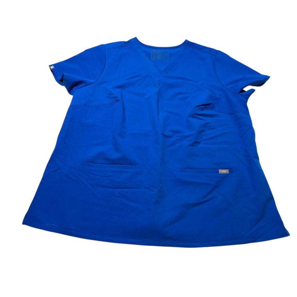 Figs Scrub Top Blue Size 3XL